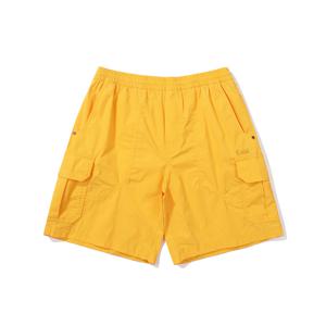 컬러아이 카고 세미오버핏 4부 반바지 YELLOW