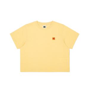 에센셜 시그니처 로고 반팔 티셔츠 우먼 YELLOW