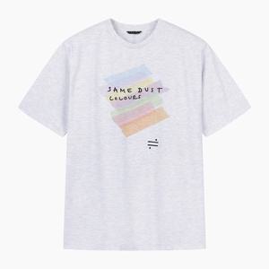 [본사] [Same dust] 비오넷 실키 더블 프린트 티셔츠_SATS60531MG