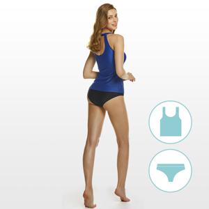 테슬라 홀터넥 투피스형 스윔수트 TM-FSE22