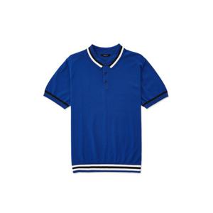 [DIEMS][GOLF] 블루 카라배색 니트 티셔츠-DCSGKLUB03