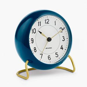 아르네 야콥센 arne_jacobsen_clocks AJ Station Table Clock / Blue
