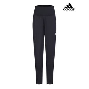 [하프클럽/adidas 여성 블랙 슬림핏 밴딩팬츠