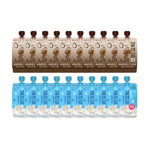 설레임 엔제리너스 저당 카페라테x10 + 저당 밀크쉐이크x10