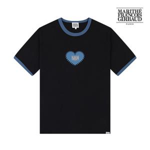 공용 시그니처 로고 하트 링거 티 MFG62SS004_BKNV