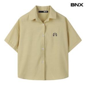 정상가:69,000원 | 자수 포인트 카라넥 데일리 반팔 셔츠 (BW2BL038L0)