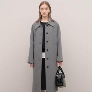 [24 F/W] 벨티드 핸드메이드 롱 맥코트