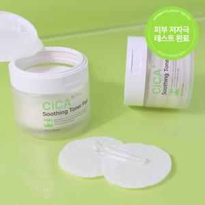 시카 플러스 수딩 토너패드 60매 180ml  /저자극 카밍 진정패드