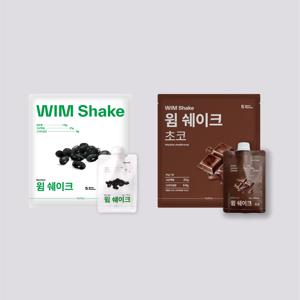 [맛보기구성] 윔쉐이크 검은콩 파우치 5개입+초코 파우치 5개입