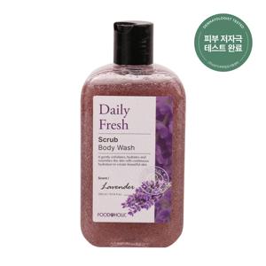 데일리 프레시 스크럽 바디워시 라벤더 300ml /촉촉한 저자극 각질케어