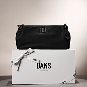 액세서리 DCBA5F335BK [HILTON] 블랙 DD로고 나일론 체인 숄더백 S