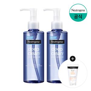 딥클린 클렌징 오일 200ml x2 +(증)아크네 포밍 클렌저 40g