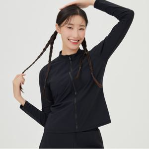 이니셜 레저 집업 래쉬가드 A4BL1PQ01BLK