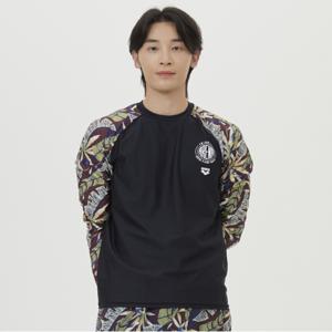남성 리프 레저 래쉬가드 A4BM1PR06BLK