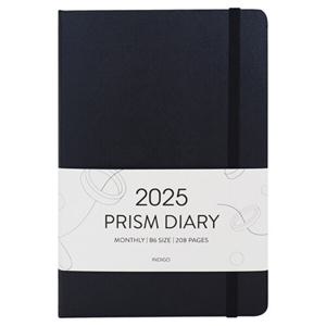 [인디고] 2025 프리즘 B6 먼슬리 다이어리 (날짜형, 32절, 월간) : 딥네이비
