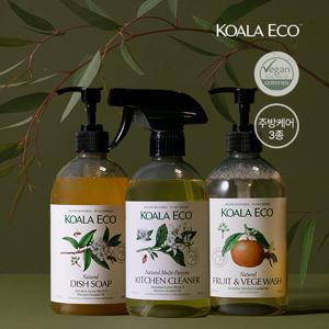 주방케어 3종세트 [키친클리너+디쉬솝+베지워시 500ml]