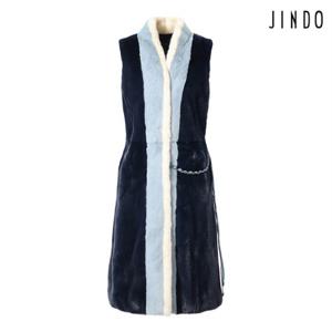 [최초가 10400000]  컬러 배색 밍크베스트  (HFVG01NV)