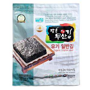 장흥무산김 생김 유기 일반김 50매 x 3팩