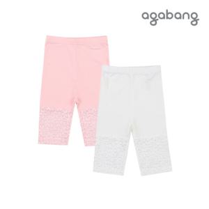 [롯데백화점][아가방](아가방 23여름)그리7부레이스쫄바지(PINKWHITE)_01Q352051