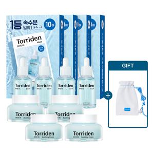 [대용량 패키지] 다이브인 마스크40매+세럼50mlX4+수딩크림100mlX4(+썸머매쉬백)