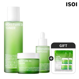 [3종구성] 모이스춰 닥터(장수진) 토너130ml+앰플40ml+크림70ml(+장수진마스크2매)