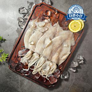 [더큰수산] 급랭 간편 손질 오징어 4마리(520g내외)
