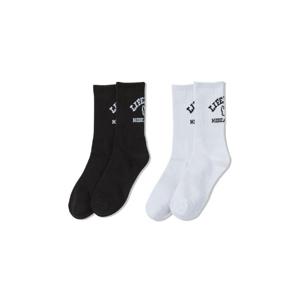 코마사 아치 로고 크루 양말_LW255SO102
