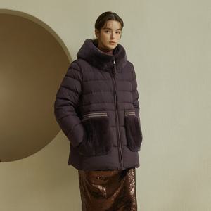 [최초가 199,000원[로안]렉스 후드 하프 구스다운
