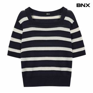 정상가:59,000원 ㅣ 스퀘어넥 단가라 반팔 니트 (BX2KP029L0)