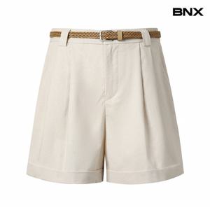 정상가:69,000원 ㅣ 벨티드 롤업 뒷 밴딩 숏 팬츠 (BX2PT026L0)