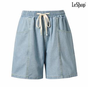 정상가:59,000원 | 데님 허리 밴딩 데일리 5부 팬츠 (DO2TA018A)