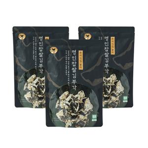 만전김 후라잉칩 블랙 명인 찹쌀 김부각 70g x 3봉