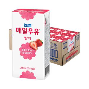 [매일] 멸균우유 딸기 200ml 24팩