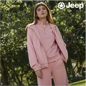 JEEP 여성 25SS 어드벤처 3종 패키지 (후드집업+일자팬츠+반집업맨투맨)