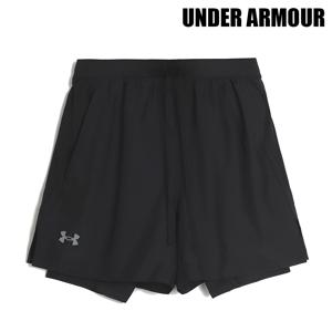 [UNDER ARMOUR] UA 론치 5인치 투인원 쇼츠 반바지 블랙 1382640-001