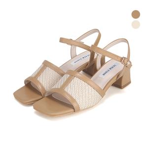 [본사운영] 세븐플로어 라탄 스트랩 샌들 4.5cm_SFD338