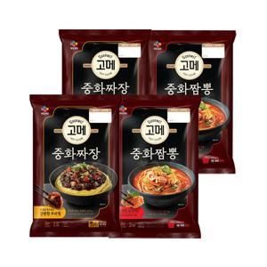 고메 중화 짜장 760g x2개+짬뽕 652g x2개