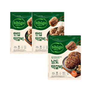 비비고 한입 떡갈비 320g x2개+남도떡갈비 450g x1개