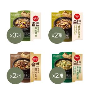 햇반 솥반 든든한끼 4종 9개 세트 (뿌리채소x3+버섯영양x2+불고기버섯x2+곤드레감자x2)