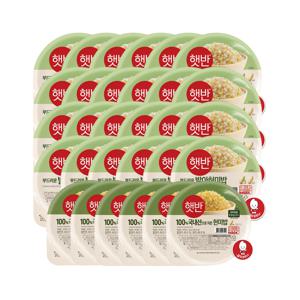 햇반 발아현미밥 한달팩 210g x24개+현미로 지은밥 130g x6개 (총 30개)