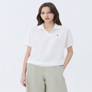 헤지스 여성 WSTS4B305WT [가격인하][BEST/인기상품재입고][스테디셀러]화이트  면혼방 반팔카