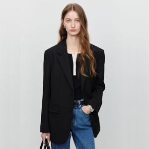 던스트 UNISEX 2 BUTTON WOOL BLAZER BLACK_UDJA5A102BK