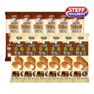 스테프 크리스피 핫도그 80g 6팩+모짜 핫도그 80g 6팩