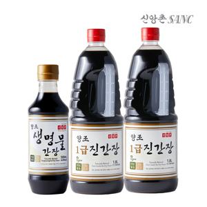 신앙촌 양조간장 장아찌기획 4호1급진1.8Lx2+생명물500mL