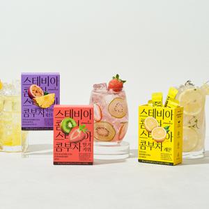 아로마빌 스테비아 콤부차 10스틱 골라담기 (레몬/딸기키위/파인애플패션후르츠)