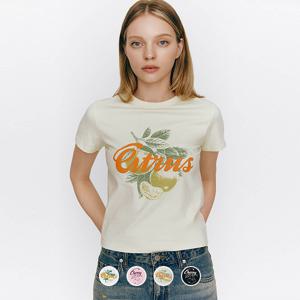 395516 여 그래픽 반팔티 (Fruit.Baby fit)