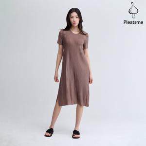 [최초가 158000원] A라인 폴딩 라운드넥 숏 슬리브 원피스_EPOPM225025