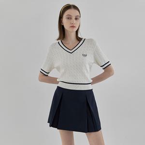 [나인] [정상가 :98000원] 클래시 자수 테니스 미니 스커트SK-4782