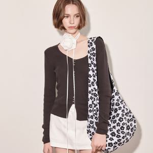 _Flower Reversible 3-way Hobo Bag_White