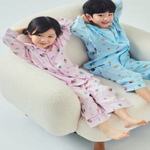 공용 카카오프렌즈 레이온 9부 파자마 셋업 MKF5UI3811